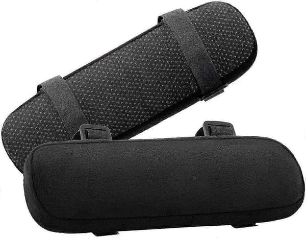 Stol Armlænspuder 2 STK, Memory Foam Gaming Stol Pude, Sort