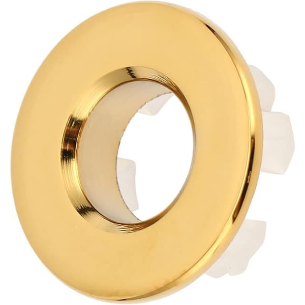 Diskbänksöverflödesring, Mässingsöverflödesringar, Rund Hål Diskbänksöverflödesskydd (Guld) Yellow