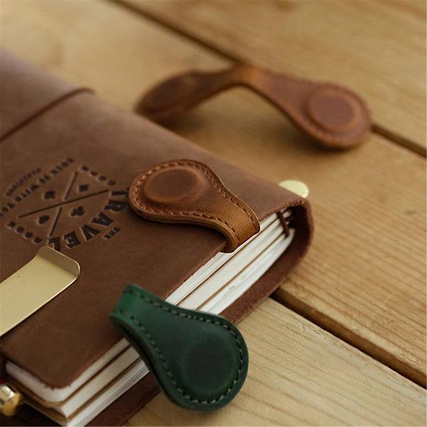 Kirjan lisävarusteet Magneettiset kirjanmerkit Retro Pull-up Kirjanmerkki Klipsit Lahjat Kirjan ystäville Lukijoille Lapsille Aikuisille Light Brown