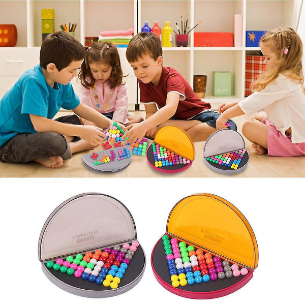 Brain Teasers Leker Pedagogiske leker for barn Fun Magic Iq Pyramid Beads Logisk tenkespill