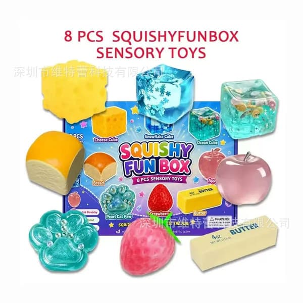 2026 sæt æsket maltose dekompression æltemusik SQUSHY FUN BOX ankomstkalenderboller Section b
