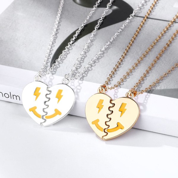 One Heart Pendant Necklaces For Couple Lovers Creative Magnet Couples Necklace