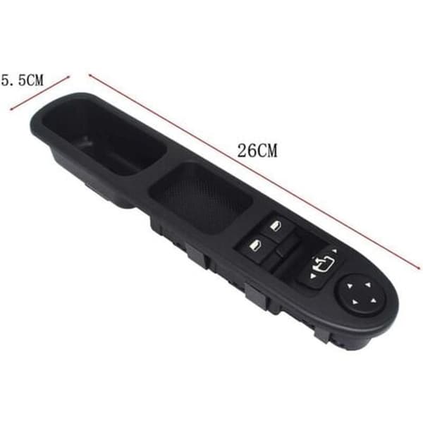 Vindusheisknapp for 307 Vindusbryterkontroll 96351622XT 6554.E4 Noir