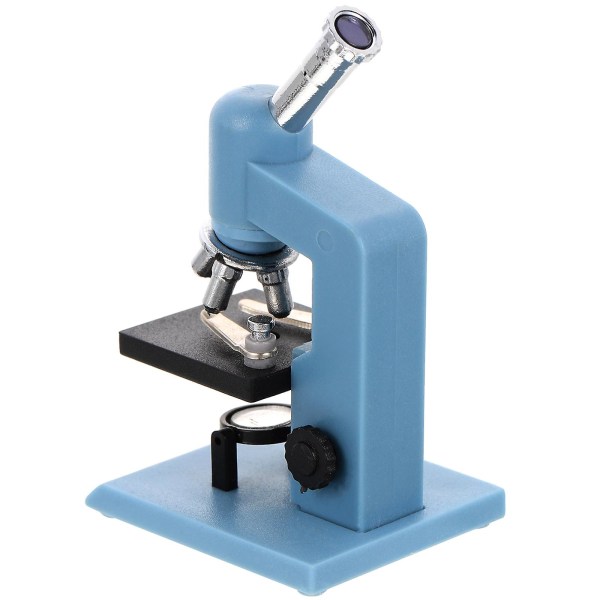 Barnmikroskop Gör-det-själv Realistiskt Mikroskop Mikro Landskapstillbehör Metallkropp Mikroskop Möbelmodell