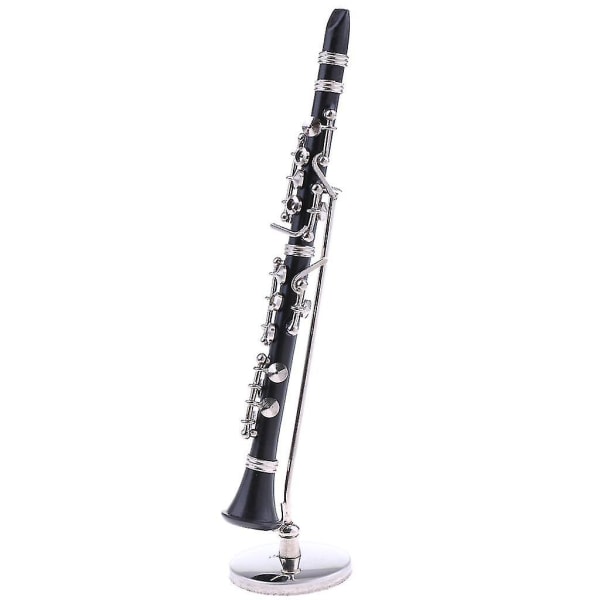 1/6 musta klarinetti-instrumentti laatikolla 12' toimintahahmoille