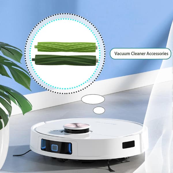2X børsterulle til Roomba I7 E5 E6 serie robotstøvsuger, reservedele, grøn green