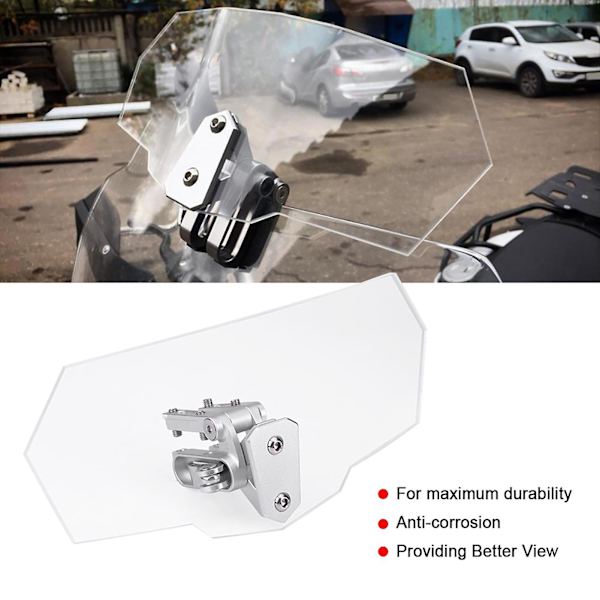 Motorcykel Universal Justerbar Vindruta Vindavvisare Vindruta