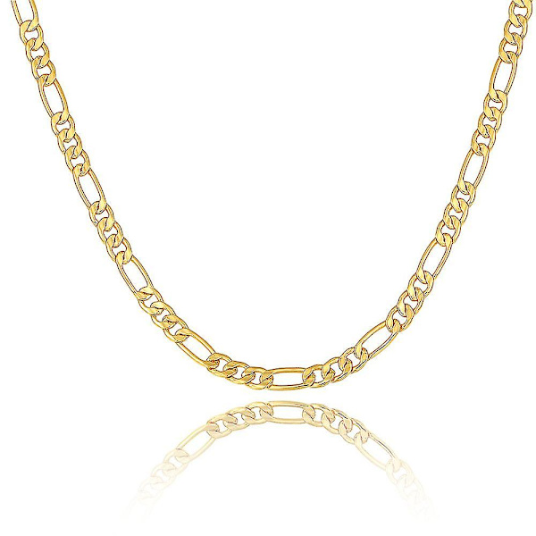 Slitstark kedja halsband för män 5 mm bredd rostfritt stål halsband 51cm