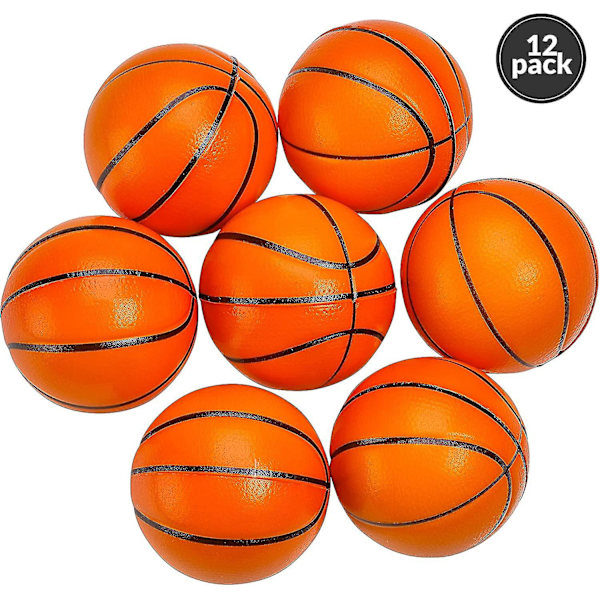 12 st mjuka skumgummisportbollar Minibasketbollar för barn