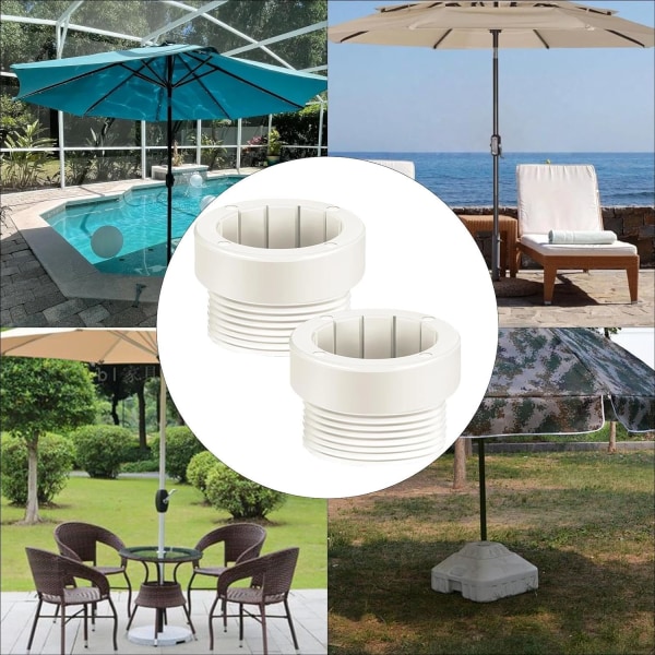 Pool Umbrella Sleeve | Poolside Umbrella Sleeve,Umbrella Hole Pool Umbrella Adapter, Threaded Umbrella Pool Inserts, Umbrella Stand Parts Outdoor