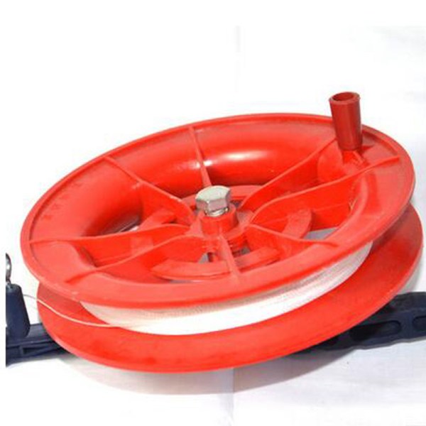 100M Twisted String Line Red Wheel Kite Reel Winder