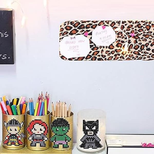 9 stk DIY Diamantmalingssett for barn Diamantsett