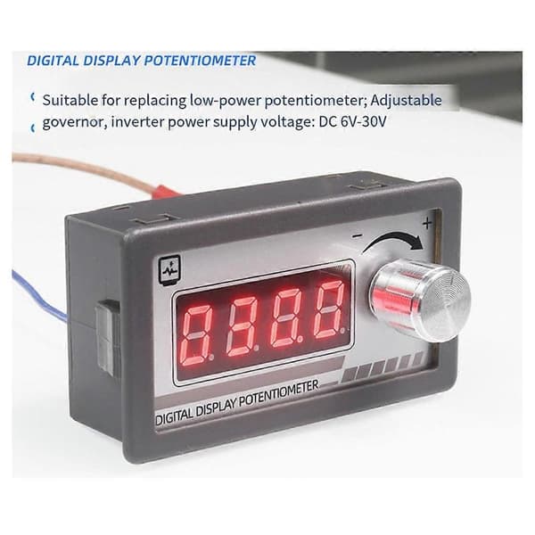 Digitalt displaypotensiometer variabel resistor 10k motstandssignal simulator for hastighetskontroll-Perfet
