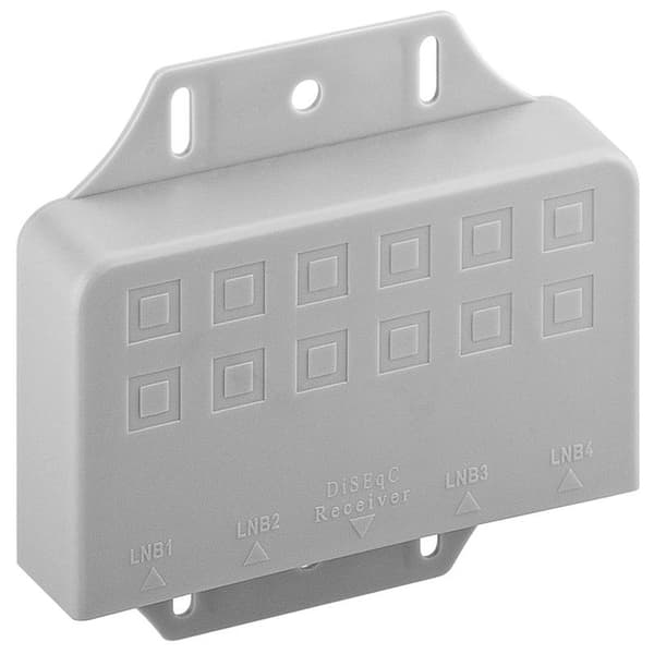 DiSEqC-bryter 4x1 Silver Metall