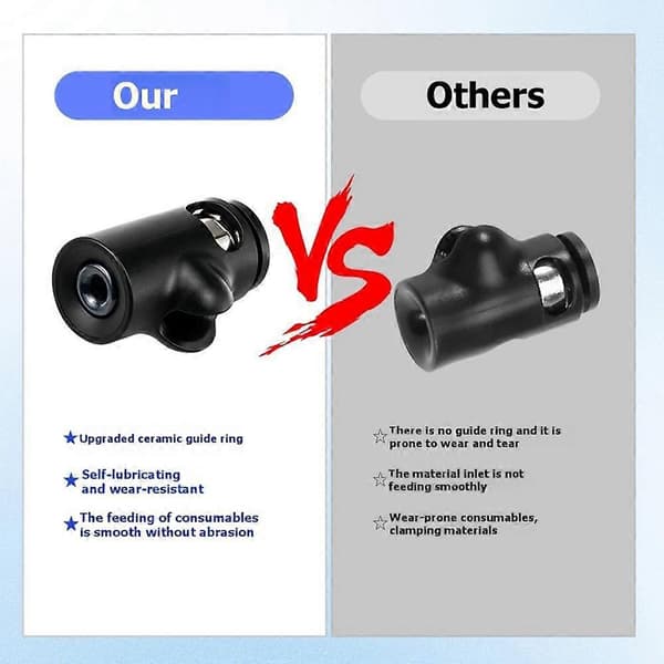 Bakkeholderstik til Bambu Lab P2S Teflon Føderør Fitting Rørstik 3D-printertilbehør Black