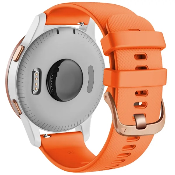 18 mm 20 mm rem til Garmin Venu Sq 2 Plus Vivoactive 4S Smartwatch Armbånd Venu 3S 2S Vivoactive 3 5 Udskiftningsarmbånd Orange 18mm til Venu 2S