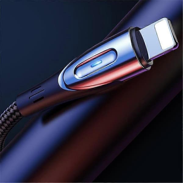 iPhone USB-A - Salamannopea latauskaapeli Sharp Series 1,2m musta