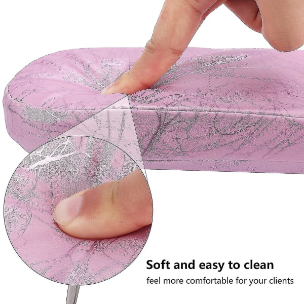Kynsityynyn käsituki, mikrokuituinen nahka kynsikäsinojan tyynynkannatin, taitettava ammattimainen Nail Art -käsityyny, soveltuu kynsihoitoon D