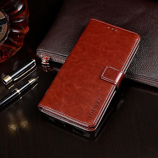 For Blackview A80 Plus Crazy Horse Texture Case Brown