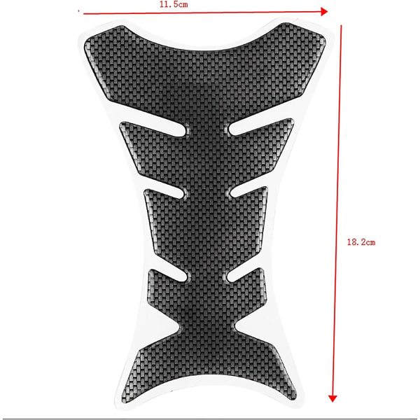 Universal motorsykkel tankbeskytter, karbonfiber motorsykkel drivstofftank beskyttelsesdekal