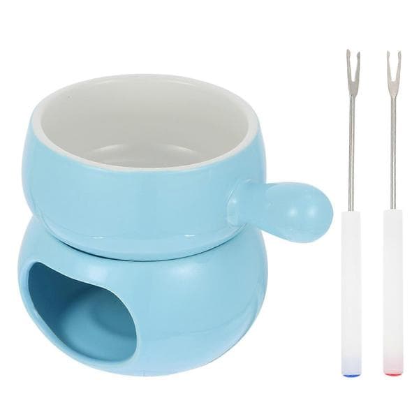 Keramisk ostfondue smältgryta set för köksbruk 1 set
