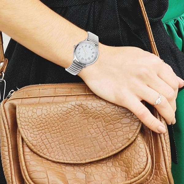 Sølv Quartz Ur til Tidsvisning 1 Stk Stilfulde Lysende Armbåndsure