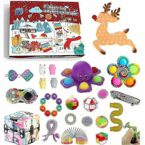 Lelut 24 päivän joulukalenteri Countdown Blind Boxs @bugu
