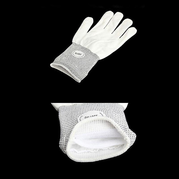 Blinkande Handskar Glow 7 Lägen Led Rave Ljus Fingerbelysning Vante Svart -sa