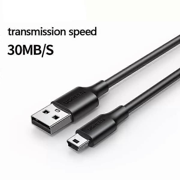 UGREEN 10354 0,5 m USB-A Han til 5-Pin Mini-USB Han Opladerkabel Datakabel til Digital