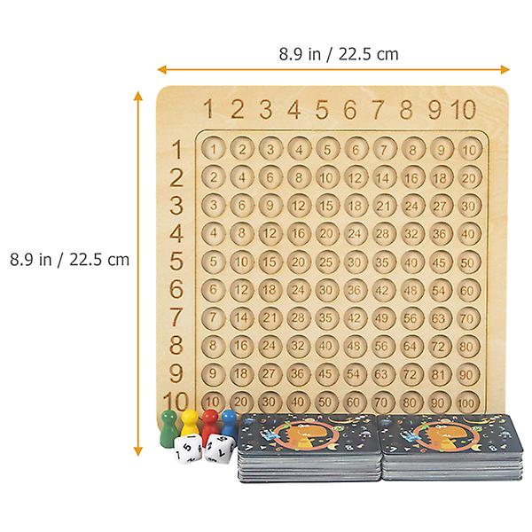 Brettspill multiplikasjonsspill Trebrettspill Pedagogiske matematikkbrettspill