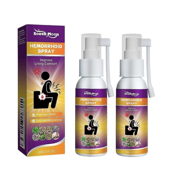 South Moon Kroppsvårdsspray Kroppssmet Hemorrojder Extern Spray Massageapparater 2PCS