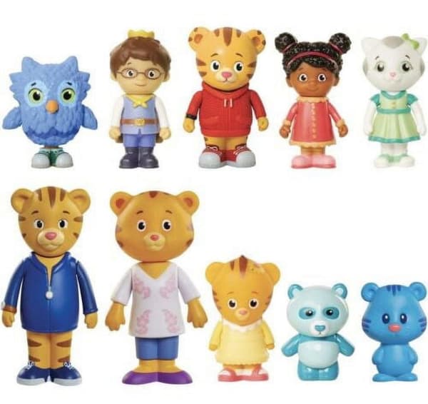 \"Daniel Tigers kvarter Vänner & Familj Figurset (10-pack)\"