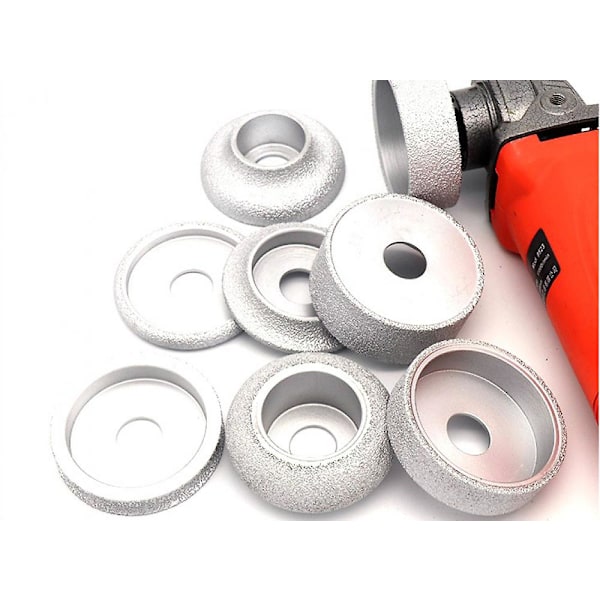 Diamant slibeskive med vakuumlodning, 73 mm diameter, flad slibeskive, tør eller våd slibning på marmor, granit, keramik, kvarts, sten, glas, diamantskive (