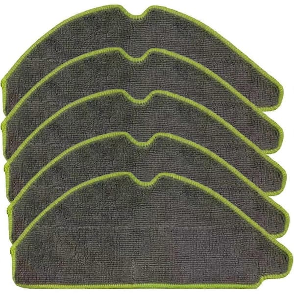 5 stk. rengjøringsputer for IRobot 115 Combo/115 Combo + støvsuger og mopperobot, vaskbart mikrofiber moppepute erstatningssett