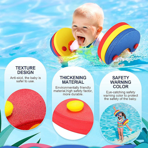 Arm Band Simning Flyt Skivor Barn Skum Armband Pool Set För Simning Inlärning