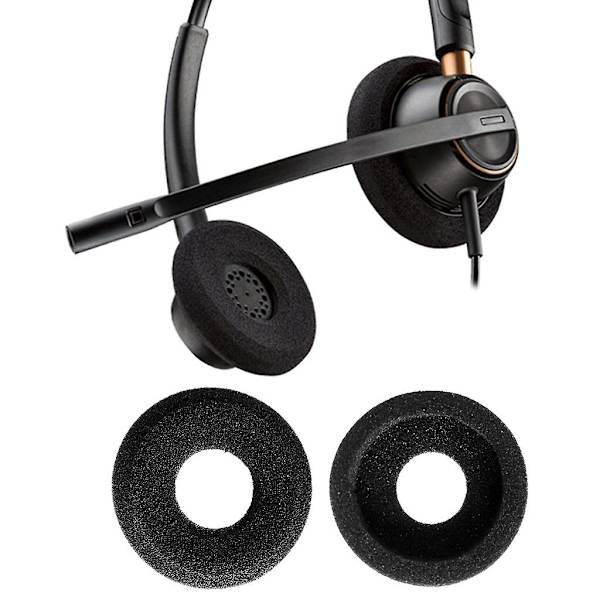 5 par skumøreputer erstatning for Plantronics Blackwire C300 C310 C315 C320 C325 C3210 C3220