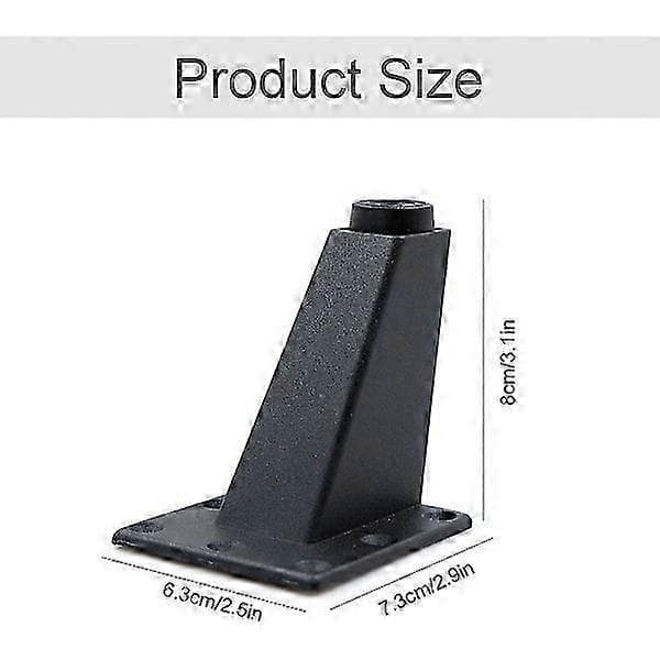 4 x 9CM Sorte Bordben - Møbler, Sofaer - Velegnet til Skabe
