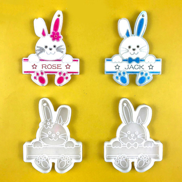 Easter Day Series Charms Key Pendant Dekorativ silikonform for hjemmeinnredning Clear 2