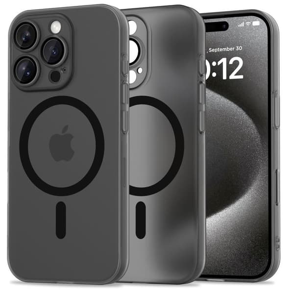 Tech-Protect iPhone 16 Pro Deksel MagSafe MagSlim Matt Svart[JUN] 50