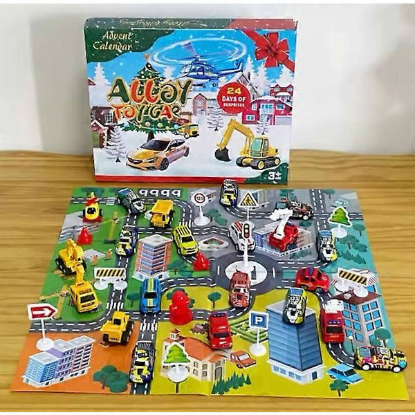 Adventskalender 24 Elementer Biler Advent