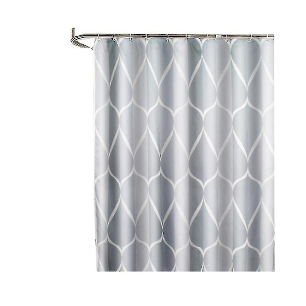 Bruseforhæng 120x180 Cm, Vandtæt Vaskbar Mugbestandig Polyester Bruseforhæng Grå
