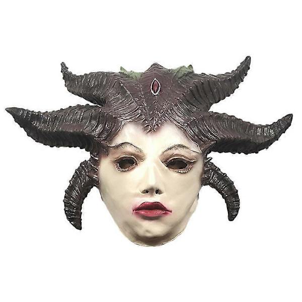 Läskig Demonmask
