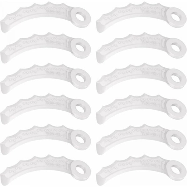12 st plastblad kompatibla med Makita 198383-1 och 198426-9, Makita DUR189RF grästrimmer, UR100DZ, DUR191LZX3, DUR181Z, DUR192LZ, DUR368AZ, DUR