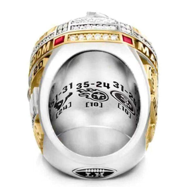 Ny 2023 Alloy Ring Mænd Kansas City Chiefs Ring Mahomes Patrick Super Bowl Replica Ring With Size 10