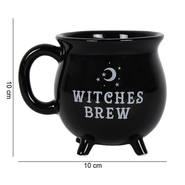 Noe forskjellig Witches Brew Cauldron Mug Svart