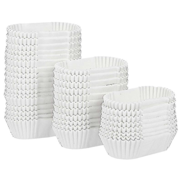 1000 stk. Ovale kageforme Engangs bageforme Bageform Wrap Papir Bådform Kageforme til kager Muffins[HhhhS] As Shown
