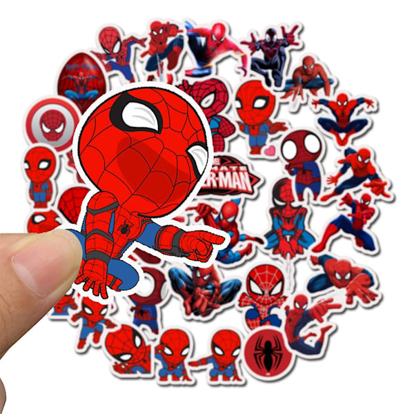 35 kpl Spiderman Irrotettavat Vedenpitävät PVC-Tarrat Tarra DIY Matkatavaroiden Jääkaapin Koristelu 35pcs