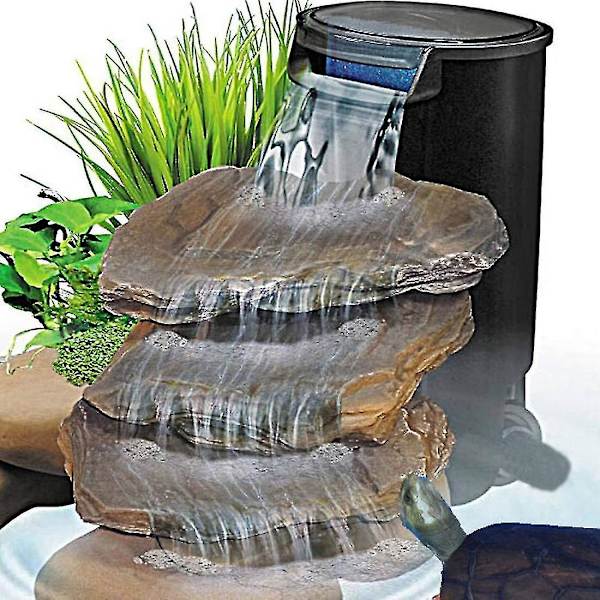 Akvarie Skildpadde Filter Til Reptiler Tank Lavt Niveau Vandfald Filter