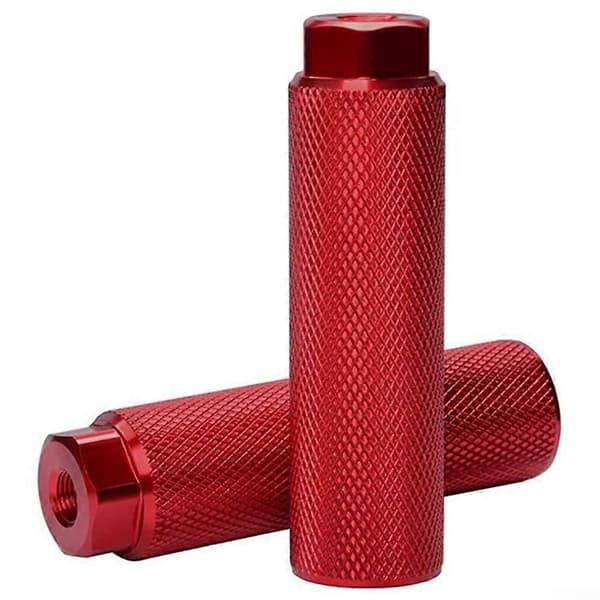 1 par sykkelpinner 100x28MM tilbehør aluminiumslegering black