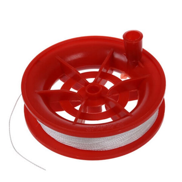100M Twisted String Line Red Wheel Kite Reel Winder